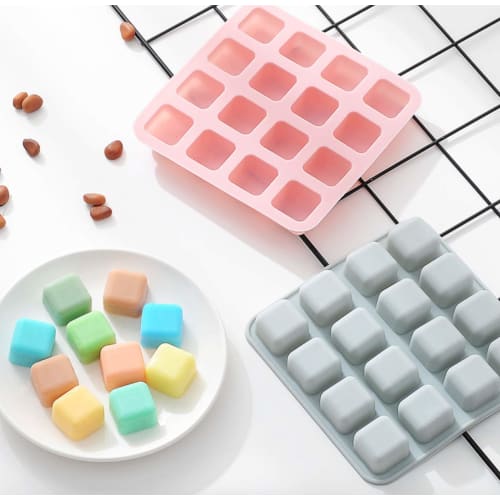 Силиконовые формы, квадратные кубики, 2,5 см x 16