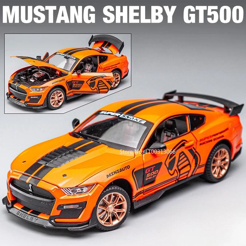 1:24 модели Shelby Cobra 427 GT500 Игрушечные машинки Колеса вращаются Винтажная машина Сплав Резиновые шины Миниатюрные транспортные средства Коллекция для детей Веселье