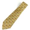 Used Tie Silk Yellow Animal
