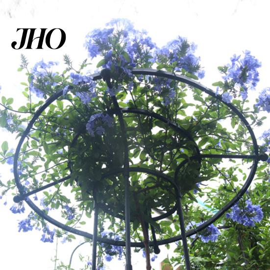 Adjustable Height Plant Support Metal Garden Trellis for Climbing Plants Umbrella Top Cage Vertical Easy Assembly Tower Frame Potted Flowers