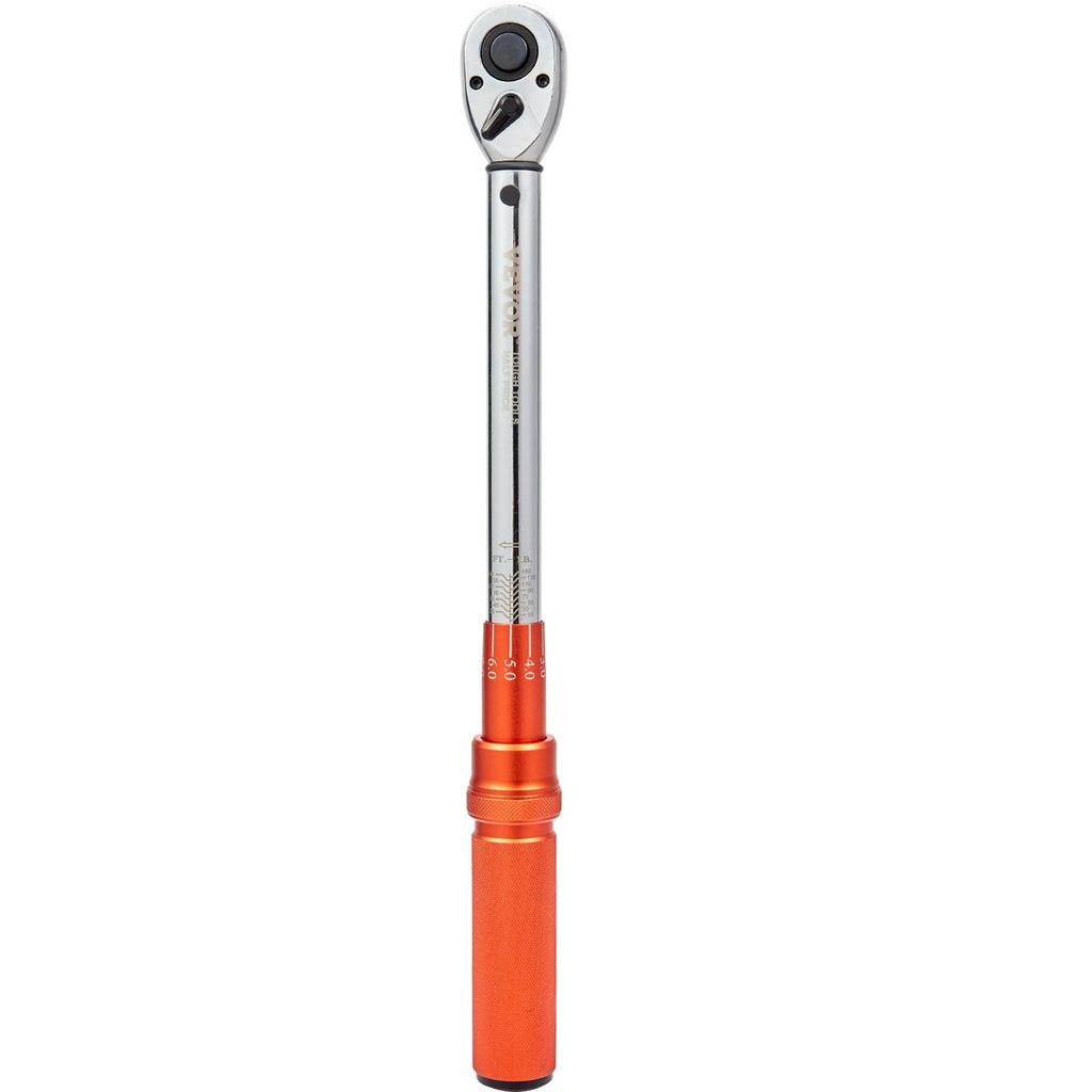 Torque Wrench, 1/2-inch Drive Click Torque Wrench 10-150ft.lb/14-204n.m, Dual-Direction Adjustable Torque Wrench Set, Mechanical Dual Range Scales