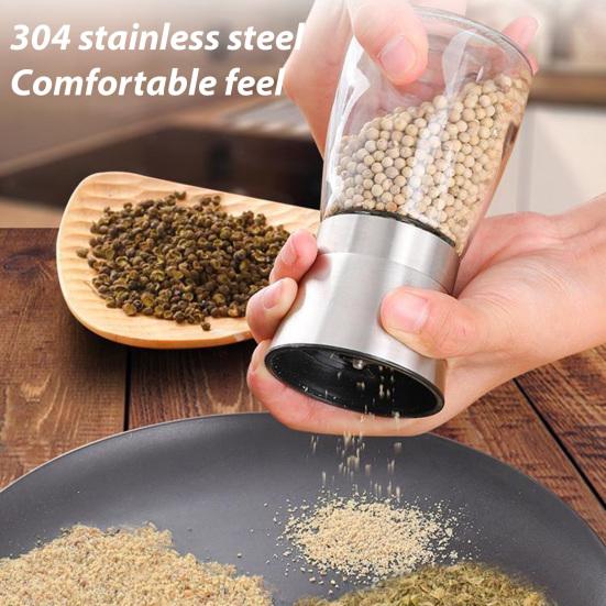 1/2 шт. Перечница Видимая Прозрачная Стеклянная Керамический Стержень Ручная Мельница