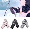 Нескользящие варежки для вождения, флисовые лыжные перчатки, регулируемые перчатки с сенсорным экраном, для улицы