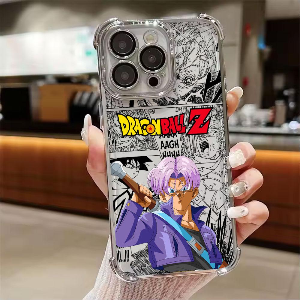 Dragons Balls Z Trunks Brief Phone Case for iPhone 11 13 15 16 17 Pro Max 14 Plus 17Air 16E 13 Pro 12 Mini 11 17Pro Clear Cover