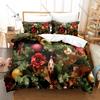 Cozy Winter Xmas Enchanting Glowing Christmas Lights Full Printed 3PCS Bedding Duvet Cover 2 Pillowcases Family Home Decoration