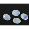 10X14 MM Natural Rainbow Moonstone Briolite Oval Faceted Gemstone 4 Pcs Lot RML-960
