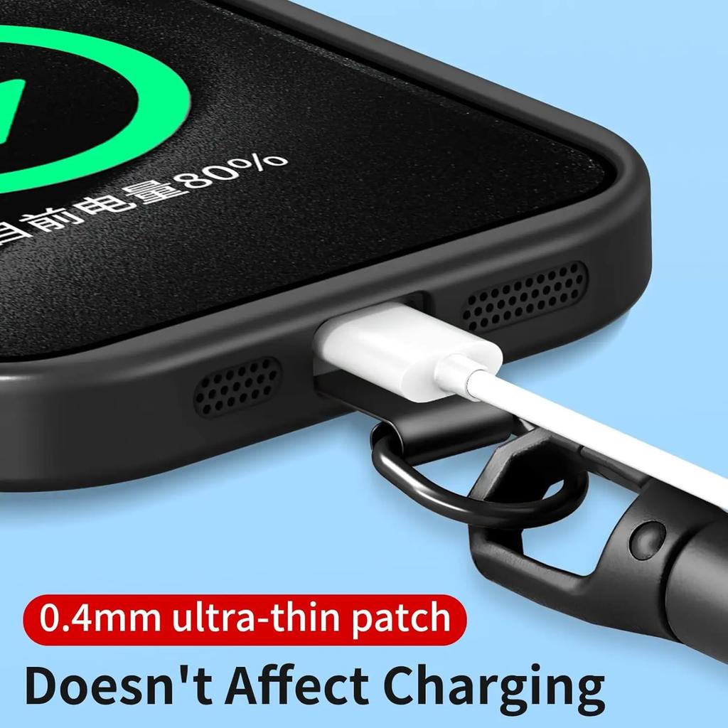 Универсальный регулируемый самоблокирующийся шнурок для мобильного телефона с защитой от потери для iPhone Samsung, короткий ремешок на запястье, прочный ремешок для сотового телефона