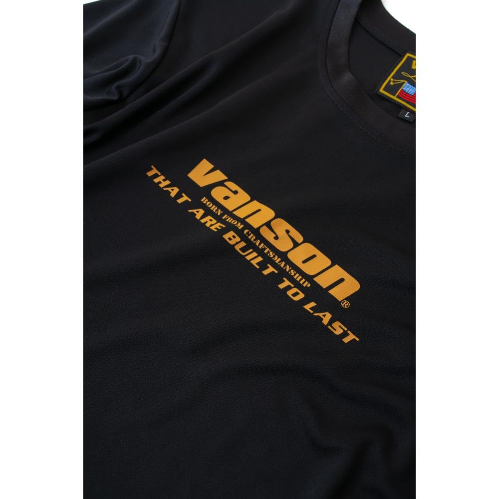 Vanson VSE25807S Men's Moisture-Wicking, Quick-Drying Mesh T-Shirt (2XL, Black/Yellow)