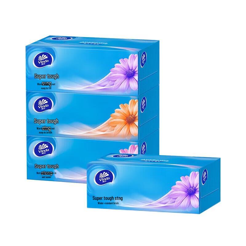 Vinda Ultra-Tough 3-Ply Boxed Facial Tissues