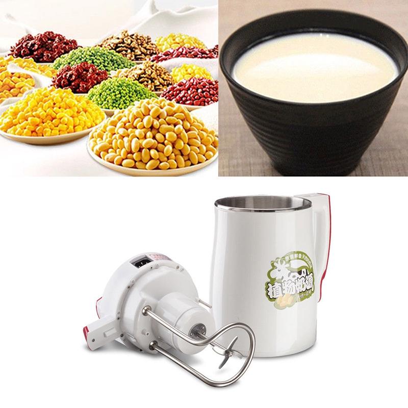 800W 2L Stainless Steel Fruit Juice Soy Milk Cereal Soup Maker Multifunction Soymilk Machine Juice Stir Rice Paste Maker