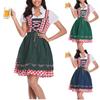 Oktoberfest Women's Short Sleeve Low Neck Uniform Set Dress