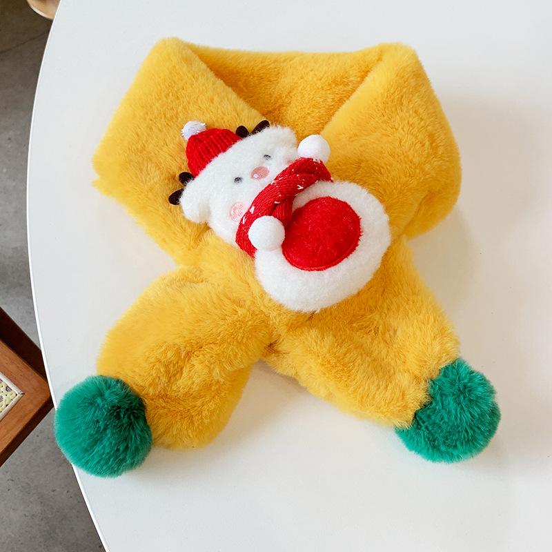 New Children'S Fashionable Scarf For Girls To Keep Warm And Versatile For Babies. Plush And Thickened Warm Scarf For Kids