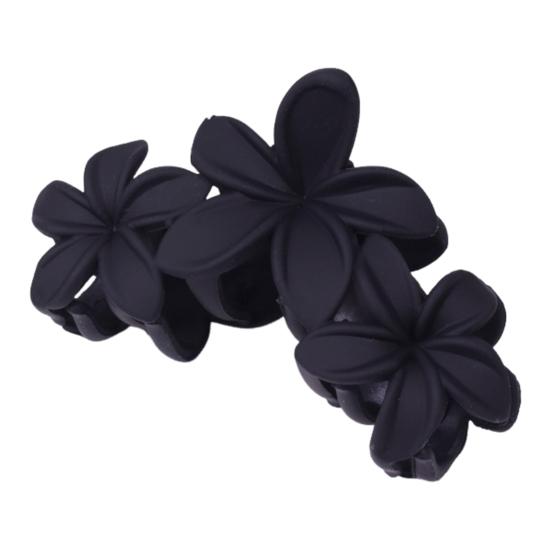 Женский пластиковый коготь для волос в форме цветка ярких цветов, заколка для волос, противоскользящий дизайн, прочный захват, коготь для волос, заколка для волос на затылке, головные уборы