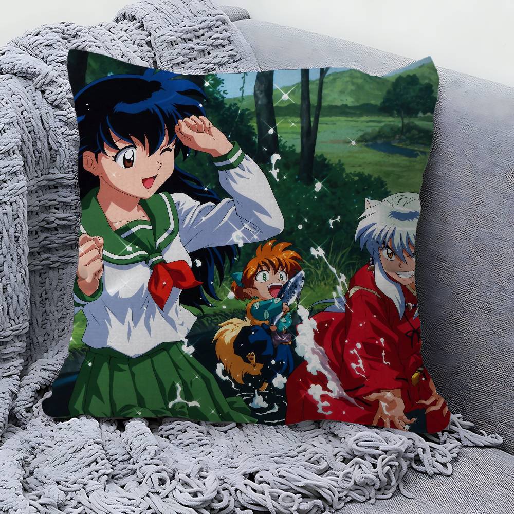 IInuyasha Anime Cushion Cover Polyester Sofa Cushions Decorative Throw Pillows Home Decoration Pillowcover