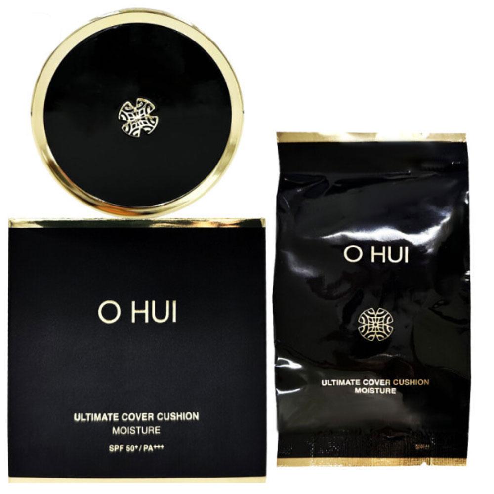 O HUI Ultimate Cover Lifting Cushion Foundation Original 15 г + сменный блок 15 г, нет. 02 Медово-бежевый, 1 комплект