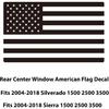 Наклейка на заднее стекло Zxiaochun с американским флагом для Silverado & Sierra 2004-2018