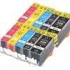 Compatible Canon PGI-520-CLI-521 Ink Cartridges - Pack of 10