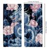 2pcs Japanese Dragon and Flower Curtains, Ancient Mythical Creatures Window Drapes