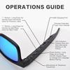 2024 Новые умные солнцезащитные очки Bluetooth UV400 с гарнитурой открытого типа с поляризованными линзами IPX7 Водонепроницаемый инструмент для звонков без помощи рук