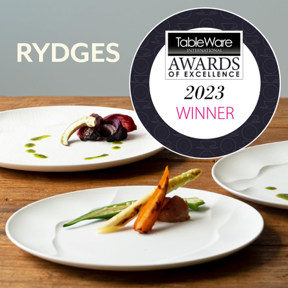 NARUMI Тарелка-миска Rydges 25 см, белая, стильная, рельефная, для шведского стола, можно использовать в микроволновой печи, можно мыть в посудомоечной машине 52257-3677