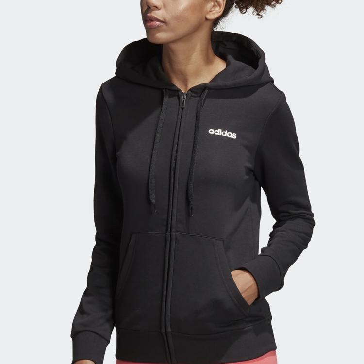 adidas Тренировочная куртка с капюшоном унисекс верхняя одежда черный DP2414