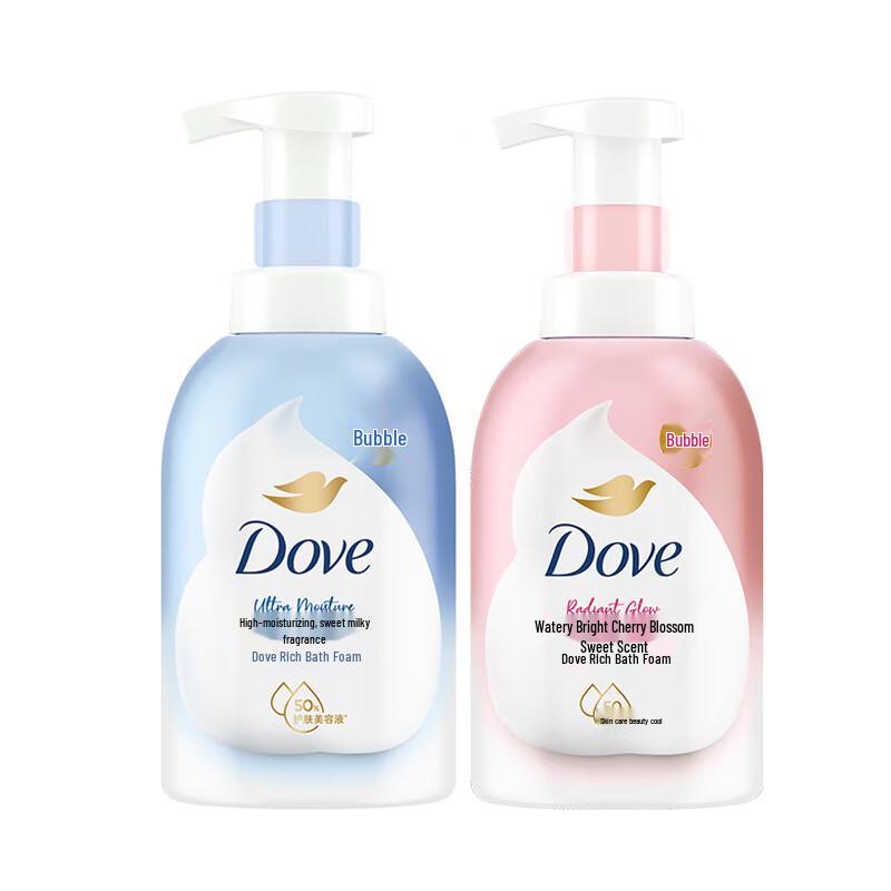 DOVE Пена для душа Сладкий крем и Цветение вишни Двойная упаковка