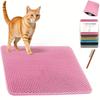 Cat Litter Cat Mat Waterproof Cat Mat 2025 Waterproof Cat Litter Mat Double Layer Odorless Large Grid Prevents Urinary Leakage Easy Cleaning Soft