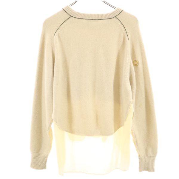 Chloe Cashmere Long Sleeve Knit XS Beige Sweater Women Used
