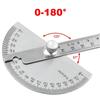 180 Degree Guage Goniometer Angle Meter Measure Protractor Ruler Metal Finder Stainless Steel Woodworking Wood Measurement Tool