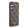 Guess 4G Metal Gold Logo Case For Samsung Galaxy S24 - Brown