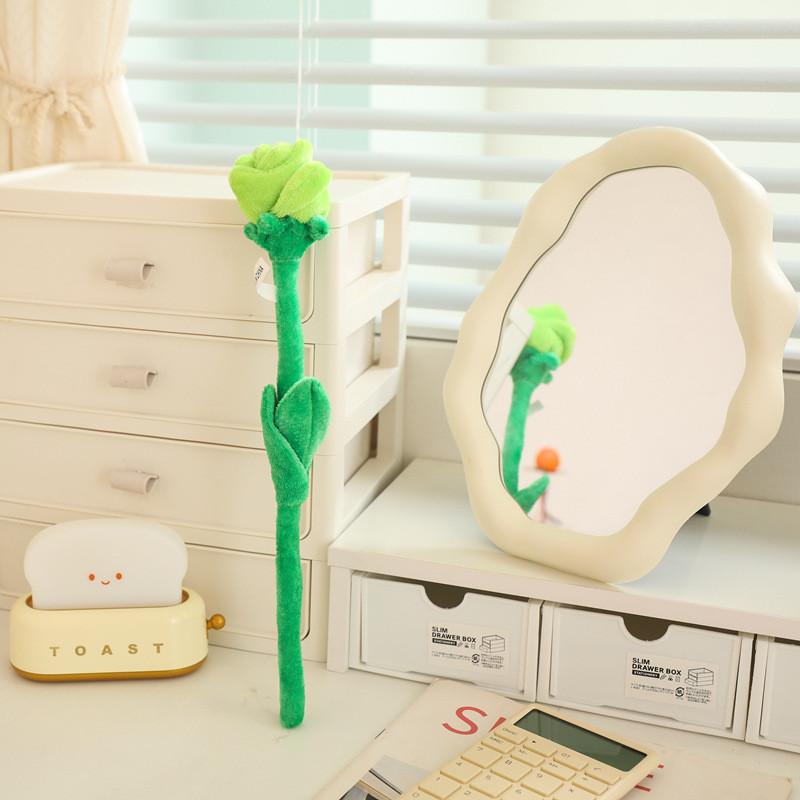 Plush Sunflower And Rose Floral Bundle With Flexible Stems For Teen Bedroom Decor And Collectors