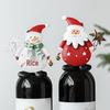 Санта Клаус Снеговик Украшение на бутылку вина Рождественское украшение