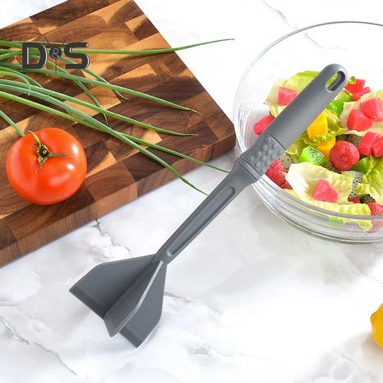 Кухонный ручной измельчитель для мяса с 4 изогнутыми лезвиями, термостойкая мясорубка для говяжьего фарша, гамбургера, мясорубка для гамбургеров с длинной ручкой