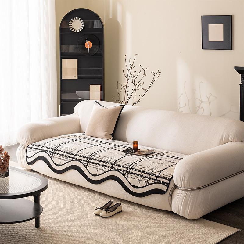 New Light Luxury Sofa Cushion Universal In All Seasons Chenier Non-Slip Leather Seat Cushion Sofa Cover Cover Cover Towel