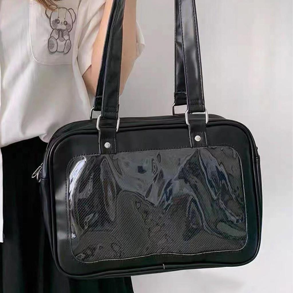 Японская аниме сумка через плечо Ита - Прозрачная сумка для значков и кукол для студентов и женщин