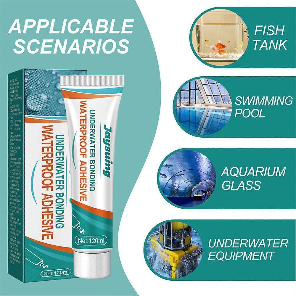 Waterproof Sealant High Hardness Fish Tank Sealing Tape Water Leak Repair Underwater Bonding Sealant Glass Glue Waterproof