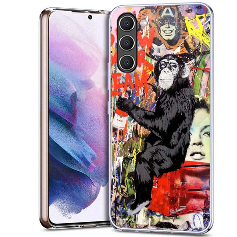 Абстрактный чехол для телефона Banksy Graffiti Art для Samsung A54 A14 A24 A34 A17 A37 A57 A55 A35 A25 A15 A13 A23 A33 A53 A07 A05S A04S A0