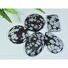 172Cts. Natural Snowflake Obsidian Mix Cabochon Loose Gemstone 05Pcs Lot A-14