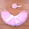 Pettiskirt Newborn Photography Props Infant Costume Outfit Princess Skirt Headband Baby 1-3 Months New