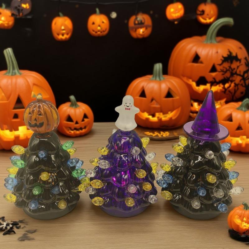 Halloween decorative lights hot Halloween tree LED ornaments night lights Halloween props ornaments