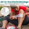 Disposable Sterile First Aid Dressing Bandage Latex Free Breathable Gauze Bandage for Wound Care Human & Pet Emergency Use