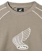 PHYPS MOTORCYCLE Classic Wing Logo Sweat Shirt Brown