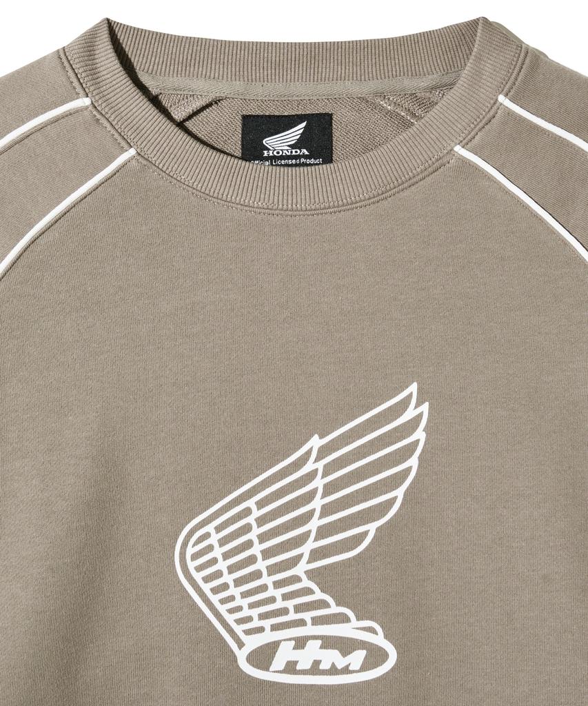 PHYPS MOTORCYCLE Classic Wing Logo Sweat Shirt Brown