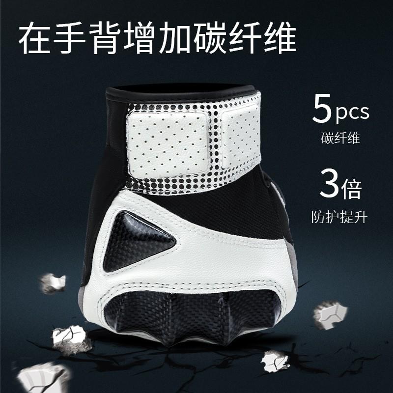 Mens Motorcycle Riding Gloves With Carbon Fiber Protection Anti-Slip Durable All Season Touring Gear