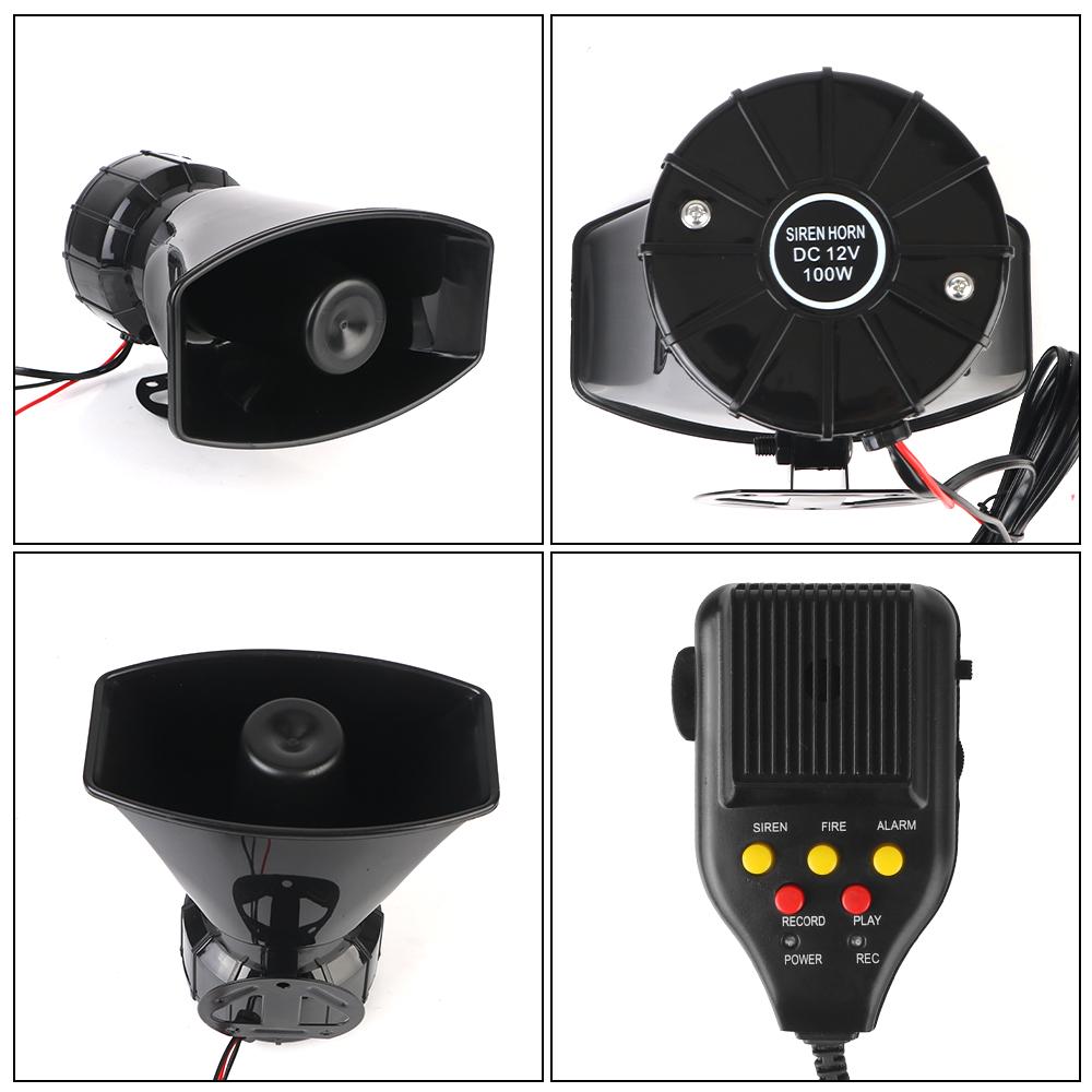 7-звуковой громкий динамик 12 В, громкоговоритель для грузовой сигнализации, автомобильный звуковой сигнал, громкоговоритель для полиции, пожарных, полицейская пожарная сирена, воздушный звуковой сигнал, мегафон, автомобильная предупредительная сигнализация