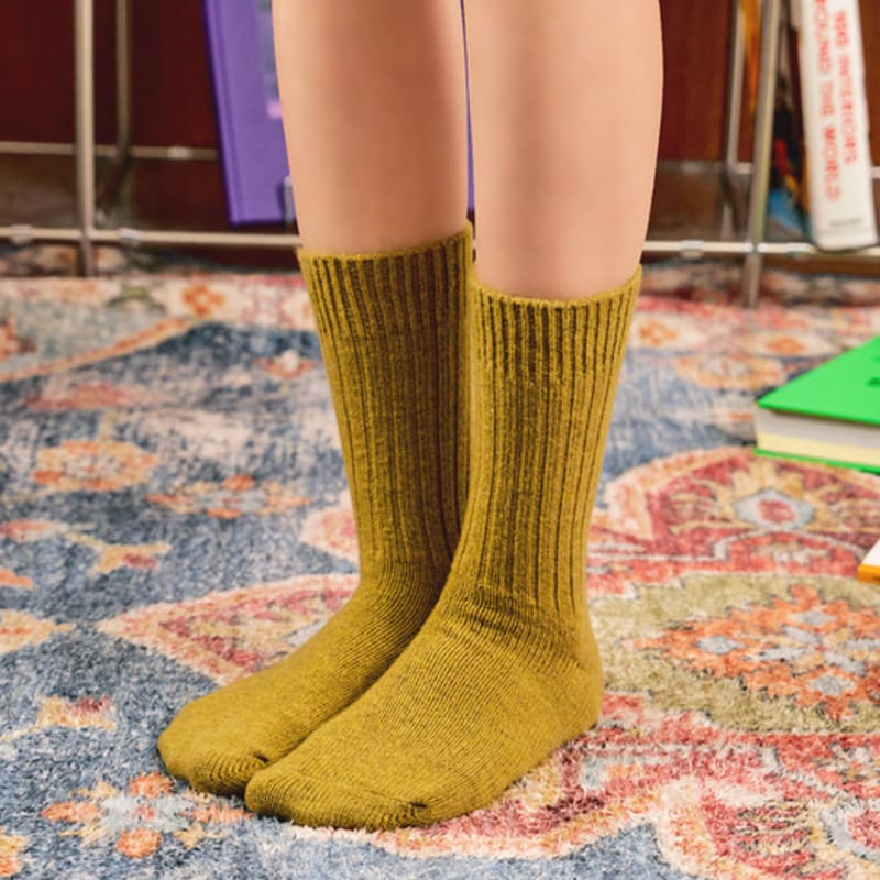 Носки биарриц [3 пары] Премиальные носки из альпаки мокко 12 цветов