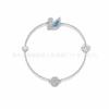 Swan Invisible Magnetic Clasp Bracelet for Women Pink Blue Elegant Swan Jewelry