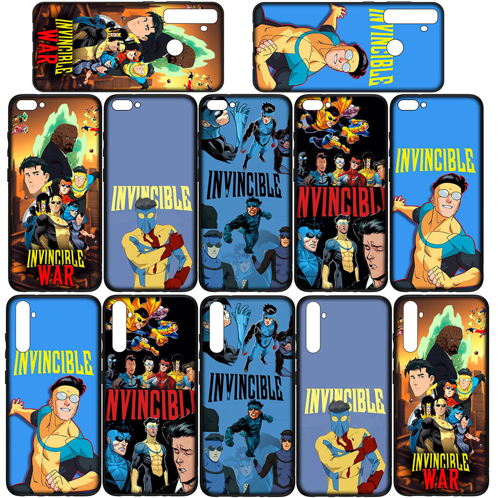 Чехол для телефона для iPhone 17 16 15 Plus Huawei P30 P20 Lite Redmi Note 14 12 11 13 Pro Max OPPO A60 A80 A40 A18 A38 A54 Постер I-Invincibles Коллаж Чехол