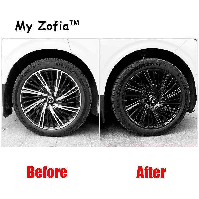 For Xpeng XiaoPeng G9 2023 2024 2025 Car wheel stickers repair bright black film protective film scratches accessory decoration