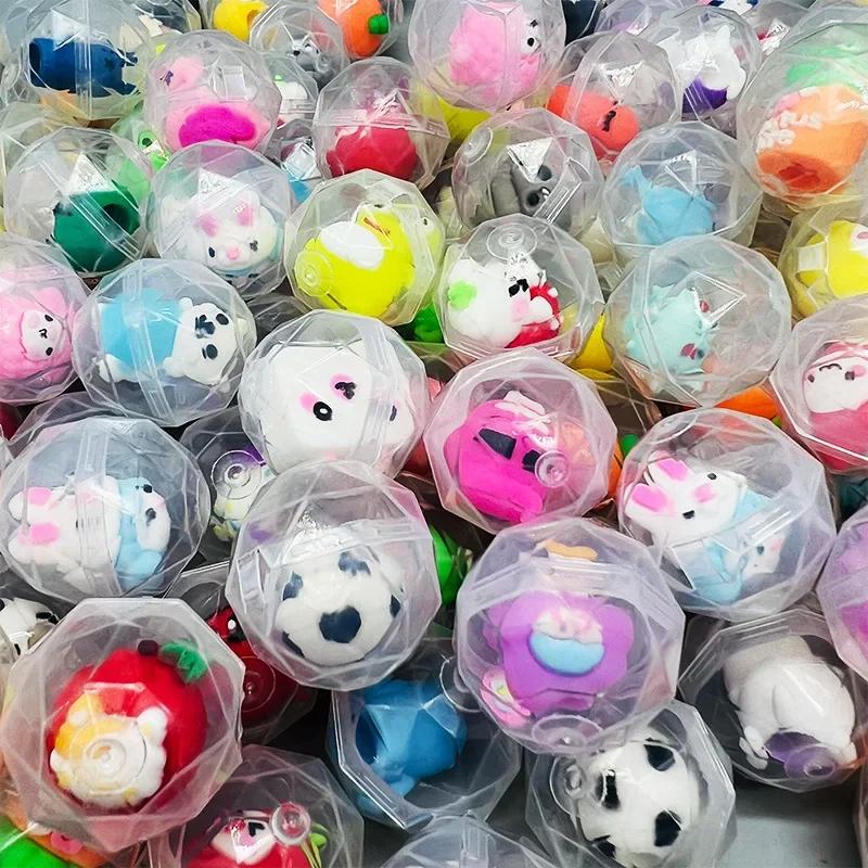 32 мм Прозрачное Скрученное Яйцо Для Мини-Крючковой Машины Игрушечные Аксессуары Милые Плюшевые Животные Куклы Кукла Детские Игровые Автоматы Игрушки
